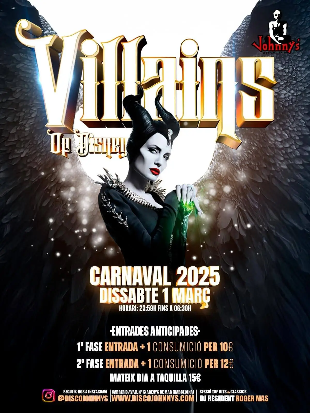 DISCOTECA JOHNNY´S 1 DE MARZO CARNAVAL 2025