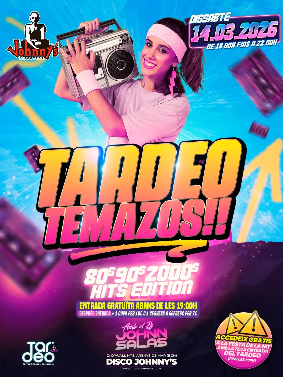 DISCOTECA JOHNNYS SABADO NOCHE