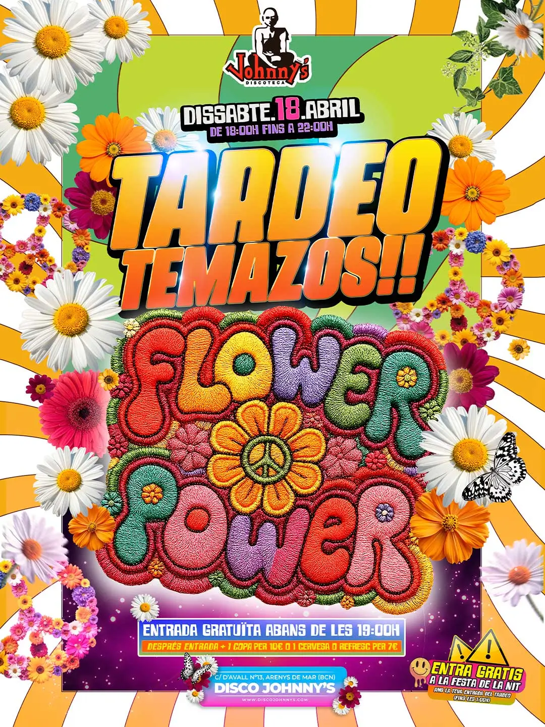 TARDEO-ARENYS-DIA-14-POSTW DISCOTECA JOHNNYS SABADO NOCHE