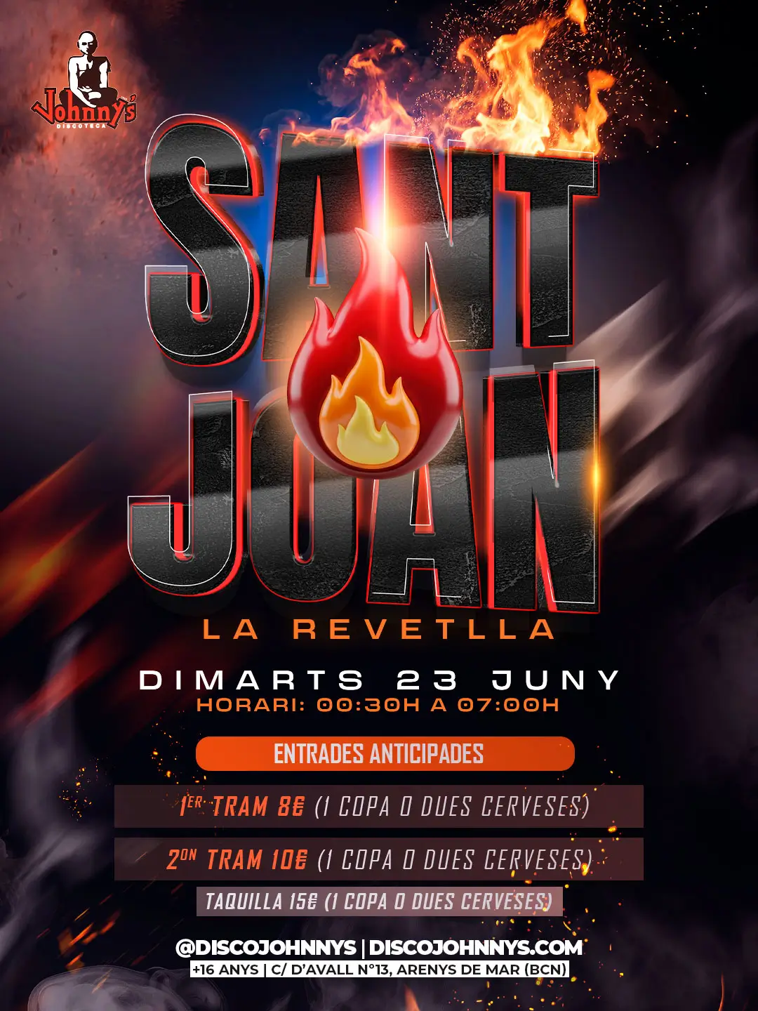 DISCOTECA JOHNNYS SABADO NOCHE